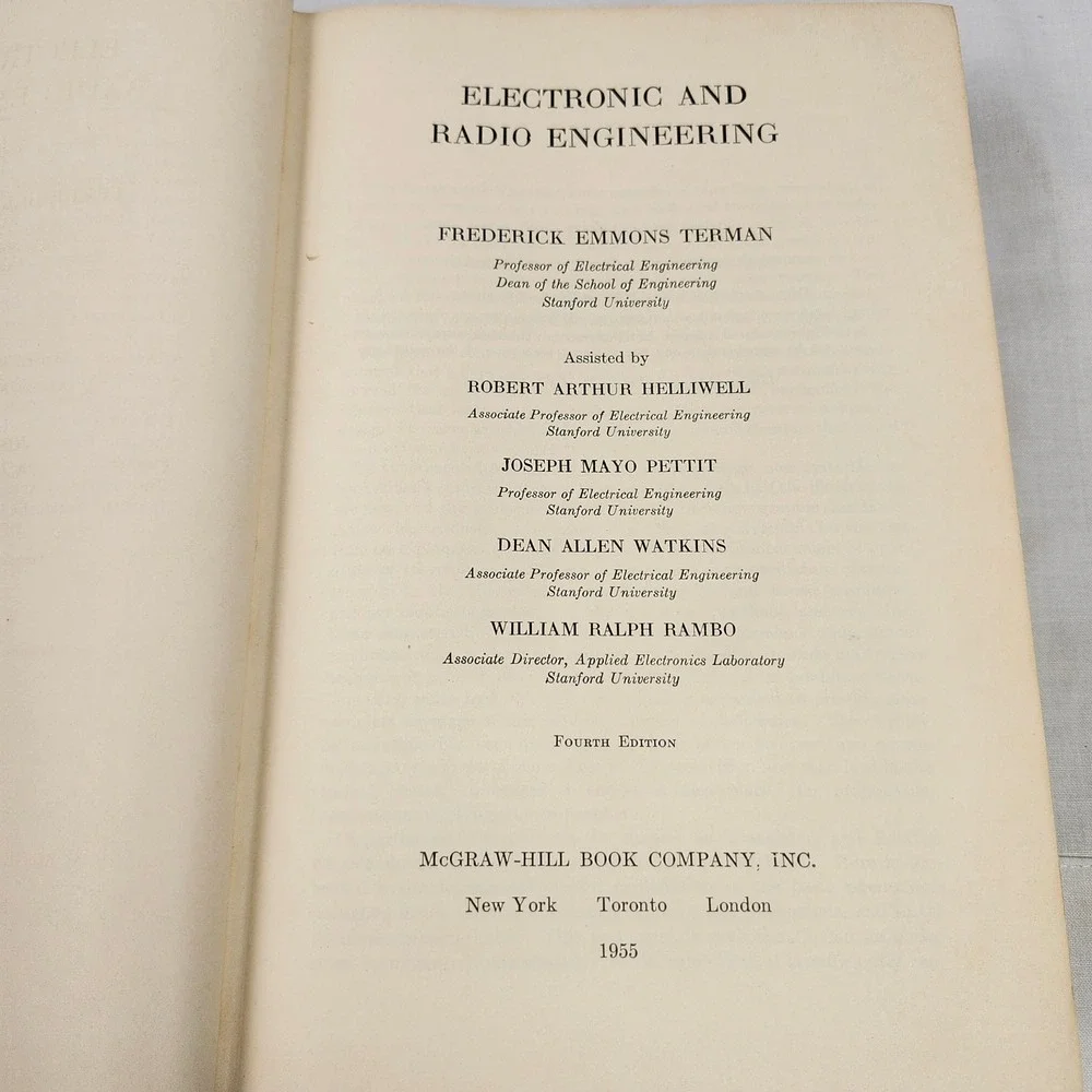 McGraw-Hill Electronic and Radio Engineering‎ Frederick Terman 4th Ed 1955 Blue